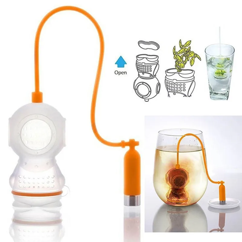 Herbal Tea - Пищевой силикон, герметичный подводник, заварочный ситечко
